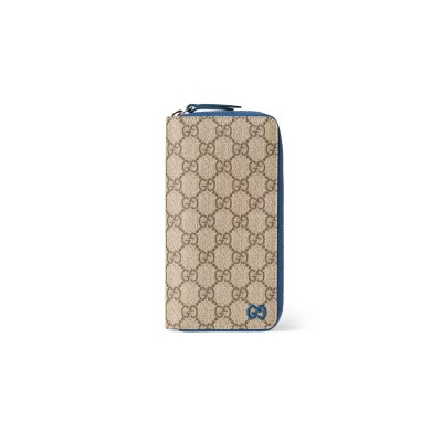 GUCCI BI-COLOR ZIP AROUND WALLET ‎822051 (10*20*2.5cm)